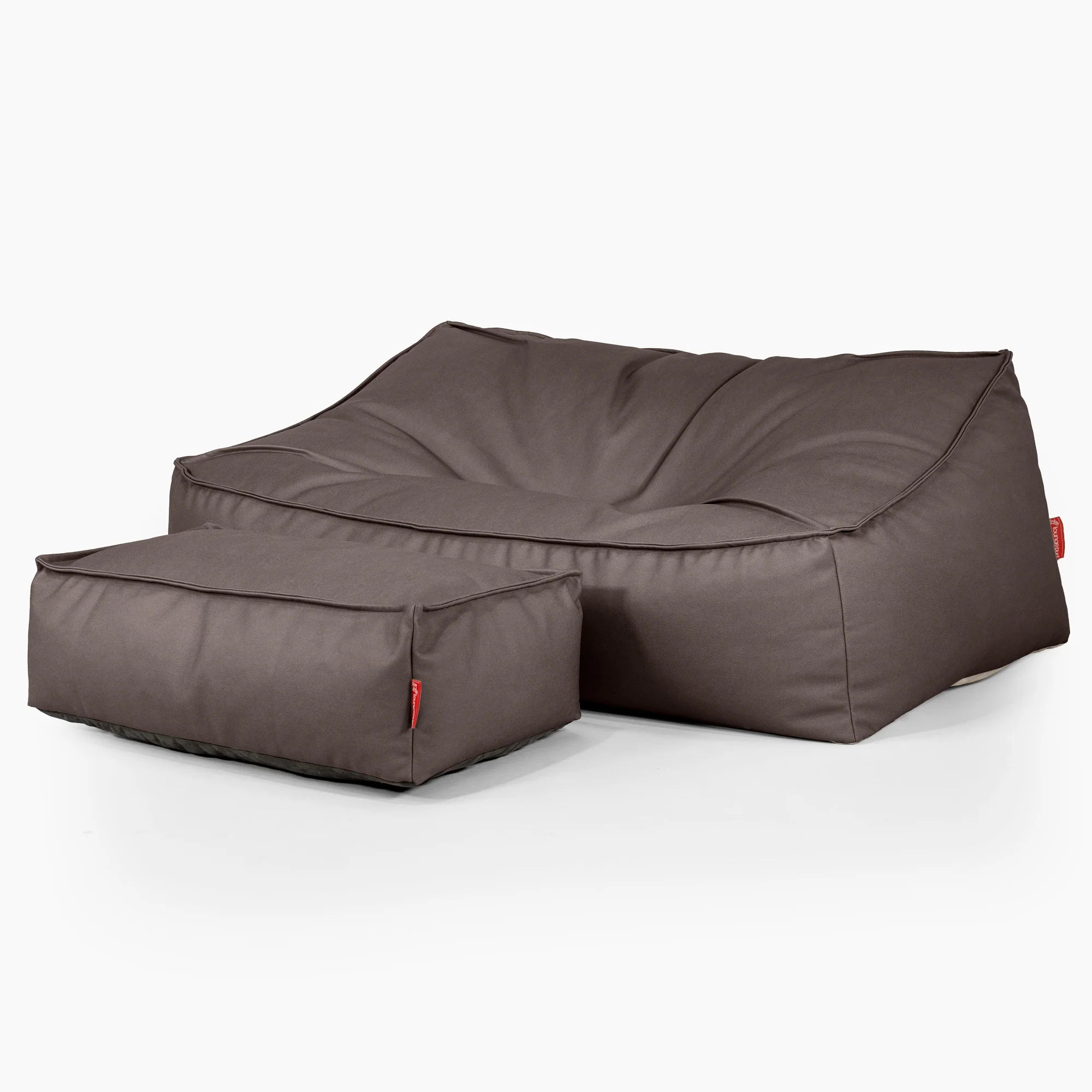 Saccosäcksoffan Sloucher - Veganskt Läder Chokladbrun - Image 3