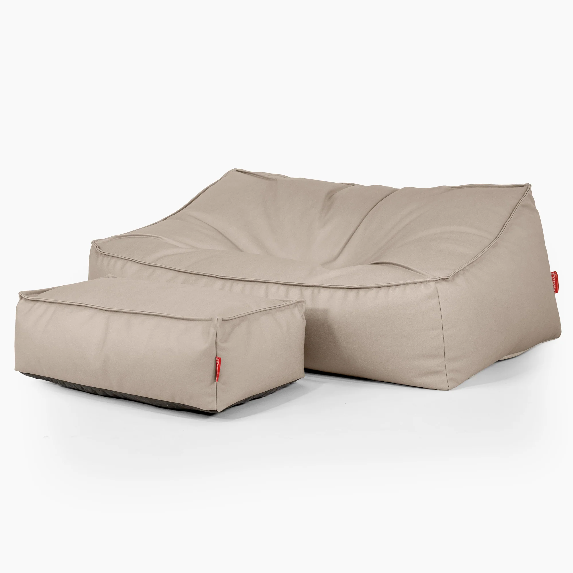 Saccosäcksoffan Sloucher - Veganskt Läder Elfenbensvit - Image 3